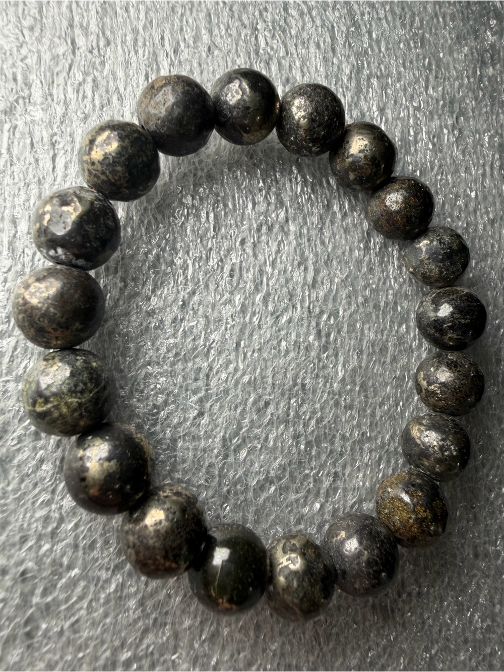 Beautiful 10MM Healer’s Gold Natural Crystal Bracelet